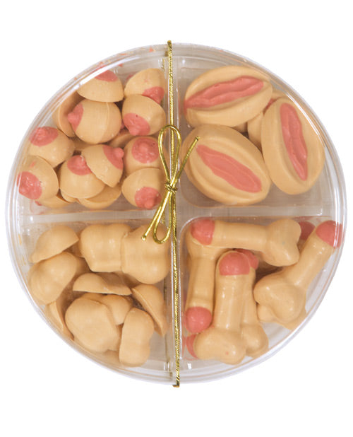 Small Assortment 4 Styles In Round Pack - White Chocolate