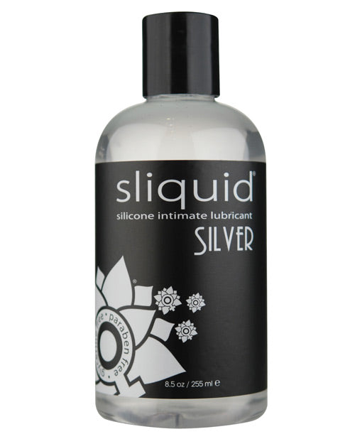 Sliquid Silver Silicone Lube Glycerine & Paraben Free - 8.5 Oz Bottle