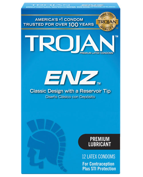 Trojan-enz Lubricated Condoms - Box Of 12
