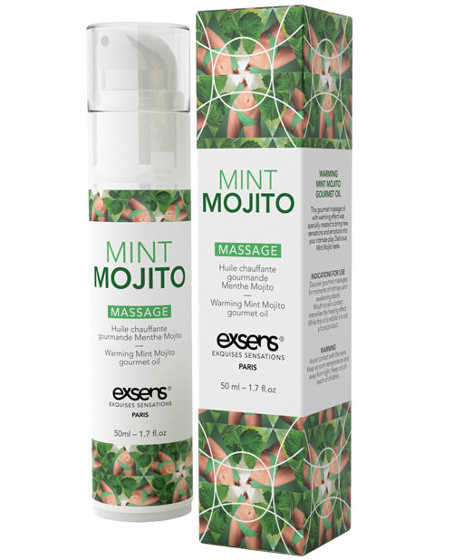 Exsens Of Paris Warming Massage Oil - Mint Mojito