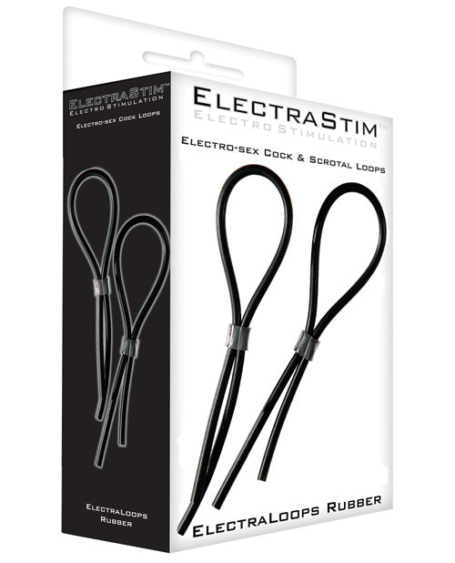 Electrastim Accessory - Adjustable Rubber Cock & Scrotal Loops