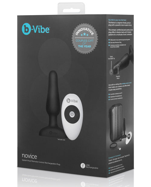 B-vibe Remote Novice Plug - Black