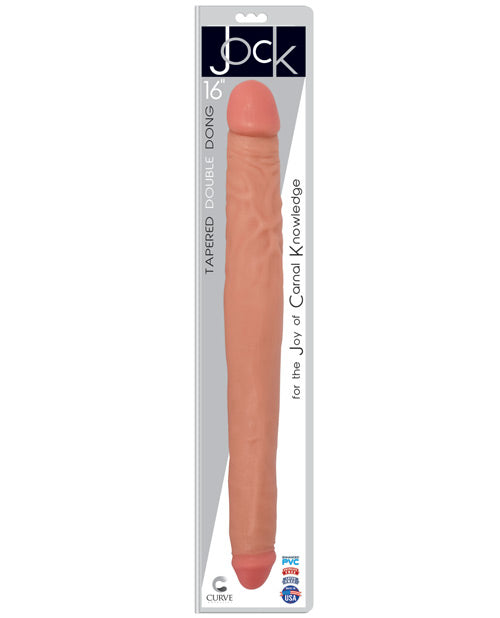 Curve Novelties Jock 16" Double Dong - Vanilla