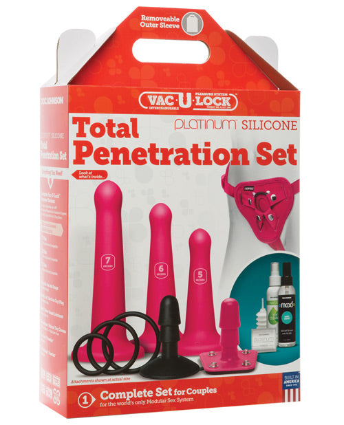 Vac-u-lock Total Penetration Set - Pink