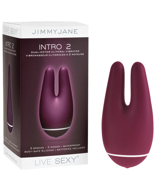 Jimmyjane Live Sexy Intro 2 Dual Motor Clitoral Vibrator - Purple
