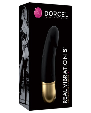 Dorcel Real Vibration S 6" Vibrator - Black-gold