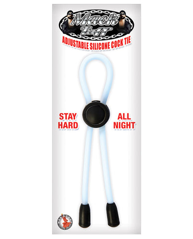 Mack Tuff Adjustable Silicone Cock Tie - Clear