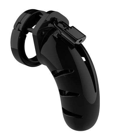 Shots Man Cage Chastity 4.5" Cock Cage Model 3 - Black