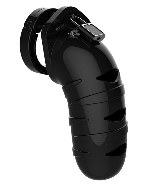 Shots Man Cage Chastity 5.5" Cock Cage Model 5 - Black