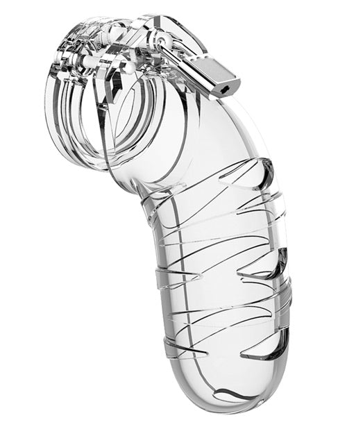 Shots Man Cage Chastity 5.5" Cock Cage Model 5 - Clear