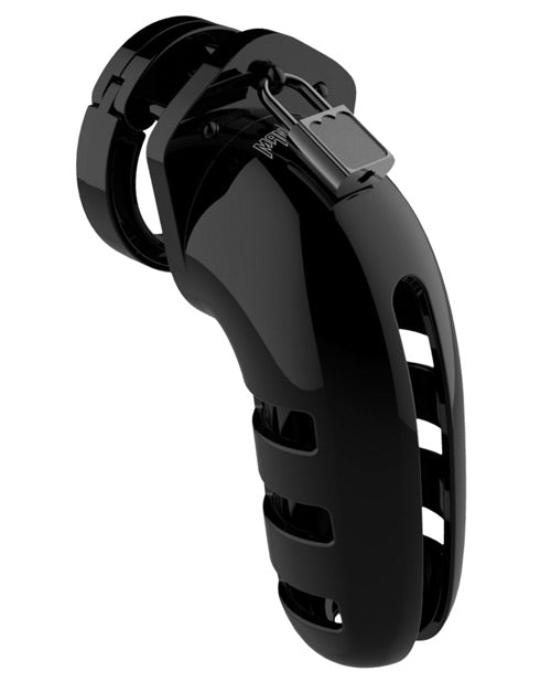 Shots Man Cage Chastity 5.5" Cock Cage Model 6 - Black