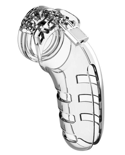 Shots Man Cage Chastity 5.5" Cock Cage Model 6 - Clear