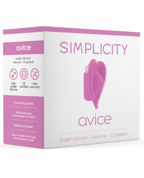 Shots Simplicity Avice Bullet Vibrator - 10 Speed Pink