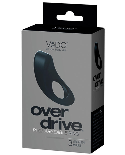 Vedo Overdrive Rechargeable Vibrating Ring - Just Black