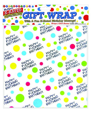 Happy Fucking Birthday Giftwrap - 2 Sheets