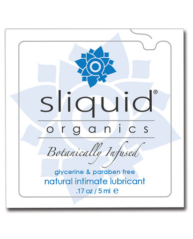 Sliquid Organics Natural Intimate Lubricant - .17 Oz Pillow