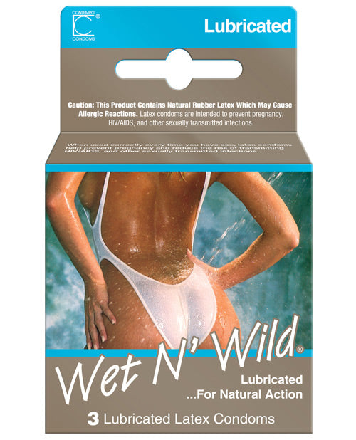 Contempo Wet & Wild Condom - Box Of 3