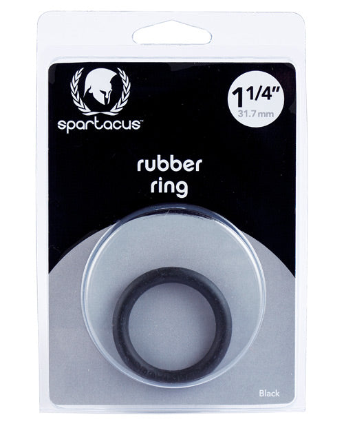 1.25" Rubber Cock Ring - Black