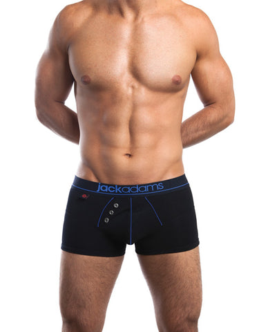 Jack Adams Navy Boxer Brief Black-blue Xl