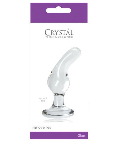 Crystal Plug Glass Anal Plug - Clear