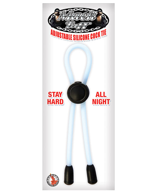 Mack Tuff Adjustable Silicone Cock Tie - Clear