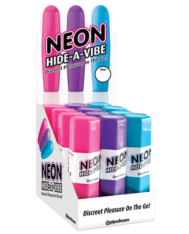 Neon Hide A Vibe Display - Asst. Colors Box Of 12