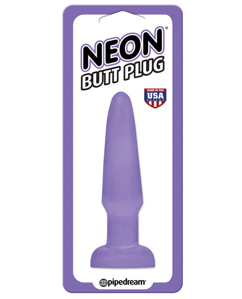 Neon Luv Touch Butt Plug - Purple